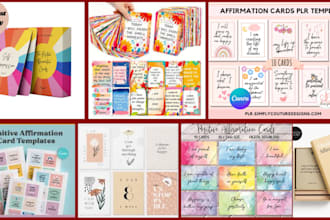 design positive affirmation card motivational card gift card esty card decks