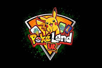 create high quality and beautiful pokemon logo design