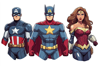 creating super hero character concepts for comics