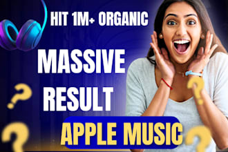 hit 800k organic apple music promotion, apple music promotion via apple playlist