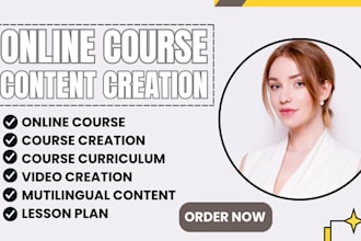 create online course content lesson plan curriculum multilingual course creation