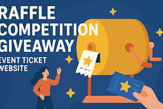 raffle website,giveaway event ticket website, competition website