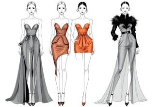 draw a fashion illustration or sketch