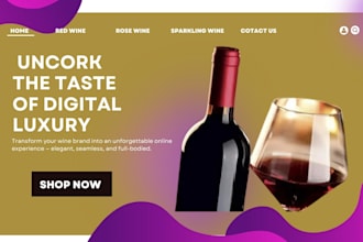 design wine shopify store wine website juice soft drink store beverage store