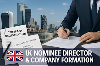 provide UK nominee director, shareholder, and full company formation services