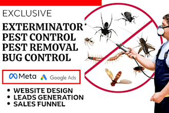 generate exterminator pest control leads pest control website pest removal