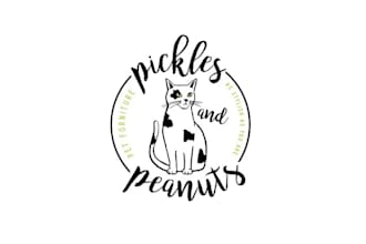 design a stylish attractive logo for pickles and peanut