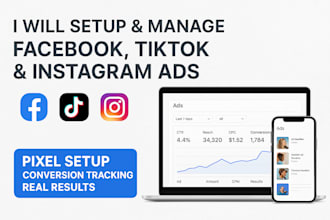 setup facebook ads campaign tiktok ads instagram ads meta ads advertising