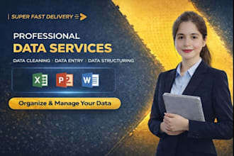 do data cleaning , data entry , data structuring