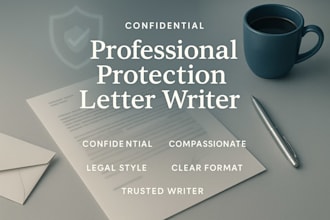 write a compassionate and formal domestic violence protection request letter
