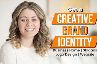 craft striking business name, slogan, logo and website design for your brand