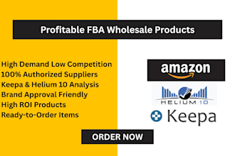 find profitable fba wholesale products using keepa helium 10