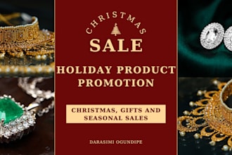 run holiday product promotion for christmas, gifts, and seasonal sales