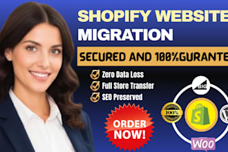 move shopify domain products data contents files to bigcommerce or wordpress