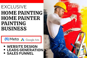 generate home painting lead home painter website design painting business funnel