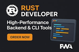 be your rust developer for backend or cli tools