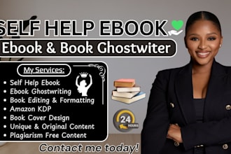 be your expert self help, christian ebook mental health ebook writer book editor