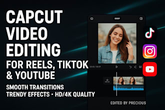 do capcut video editor for your social media,reels, and youtube