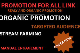 organic stream farming, click farming for sportify, twitch, discord, youtube
