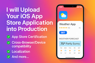 upload your ios app store application into production
