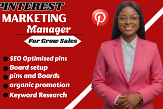 manage, optimize and grow your pinterest with SEO, pins and boards