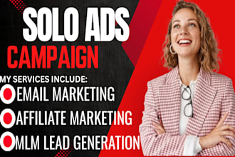 do USA solo ads campaign, affiliate link promotion, MLM leads boost conversion