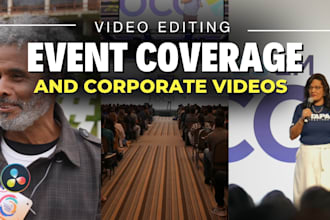 edit corporate videos, events and parties