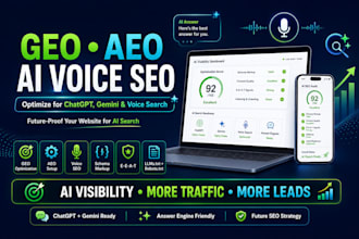 optimize site for generative engine optimization, GEO, aeo, ai voice SEO