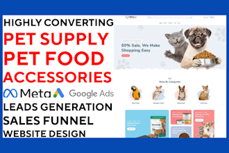 generate pet store animal supplies leads pet accessories food products website