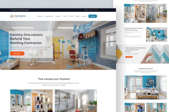 responsive painting contractor decorators website portfolio and booking system