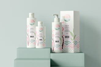 design modern and minimal cosmetic packaging