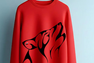 design bold and aesthetic animal themed t shirt graphics