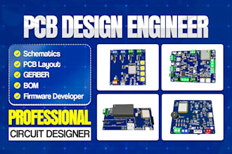 design pcb and circuit schematic in easyeda or kicad