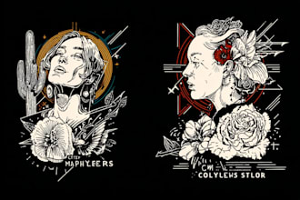 design custom minimalist line art tattoos