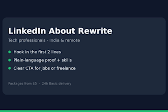 rewrite your linkedin about section that gets replies