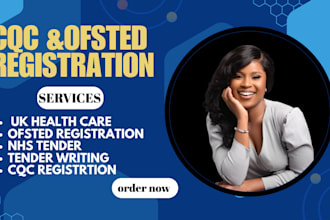 register cqc or ofsted as care provider with the cqc comission, poilcy, tender