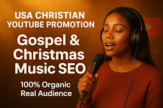 do USA christian youtube video promotion christmas music gospel song channel seo