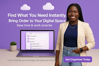 organize your files on onedrive,dropbox or google drive