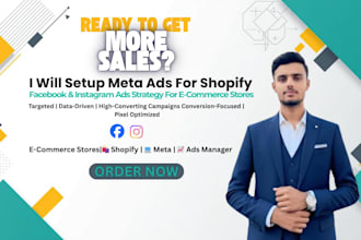 setup meta ads for shopify and facebook ads strategy for ecommerce stores