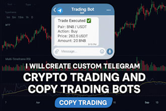 create custom telegram crypto trading and copy trading bots