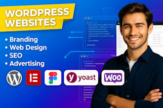 build any type of wordpress website and provide branding, web design, SEO