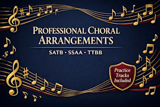 create professional choral arrangements satb ssaa ttbb