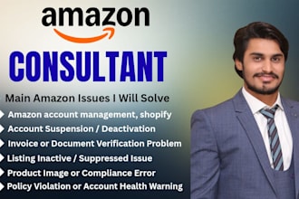 be your amazon consultant, amazon account management, shopify