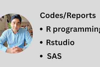 do anyting code in rstudio, r programming and sas