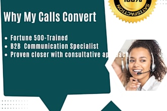 be your professional cold caller appointment setter and b2b telemarketer