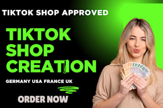do tiktok shop account creation germany, france, setup create a business account