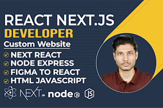 develop responsive react website with next js