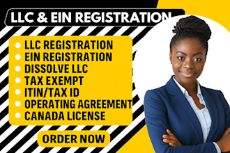 register your llc, ein, registered address and seller permit
