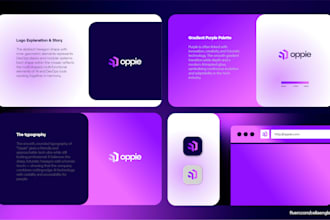 design memorable tech startup and saas logo with app icon creation