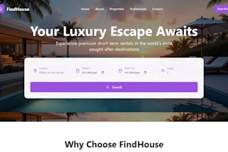 build short term rental website for your airbnb website vacation rental website